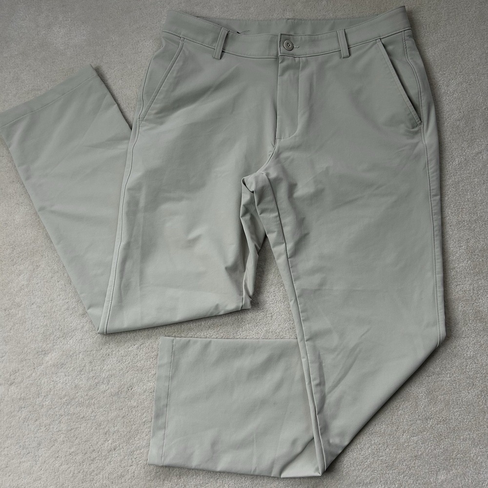 Under Armour Drive Pants Men's Size 34x32 Golf Athletic Performance Khaki